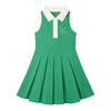 Pleated Tennis Dress - Green