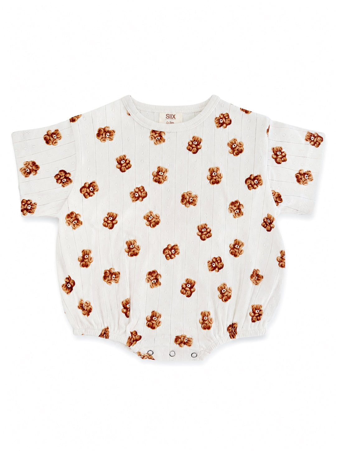 Teddy Bear Pointelle T-Shirt Bubble detail view