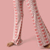 Candy Hearts Flare Pajama Set