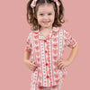 Candy Hearts Flare Pajama Set