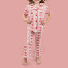 Candy Hearts Flare Pajama Set