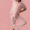 Candy Hearts Flare Pajama Set