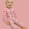 Candy Hearts Ruffle Romper Pajama