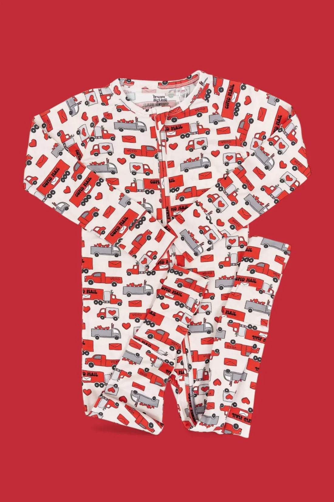 Haulin’ Hearts Pajama Romper