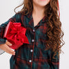 Holiday Heritage Plaid Kids Ruffle Flare Set lifestyle photo
