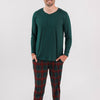 Holiday Heritage Plaid Men's Top detail