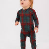 Holiday Heritage Plaid Zipper Romper
