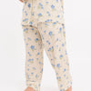 Blue Blooms Button Down Pajama Set