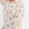 Blue Blooms Button Down Pajama Set