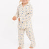 Blue Blooms Button Down Pajama Set