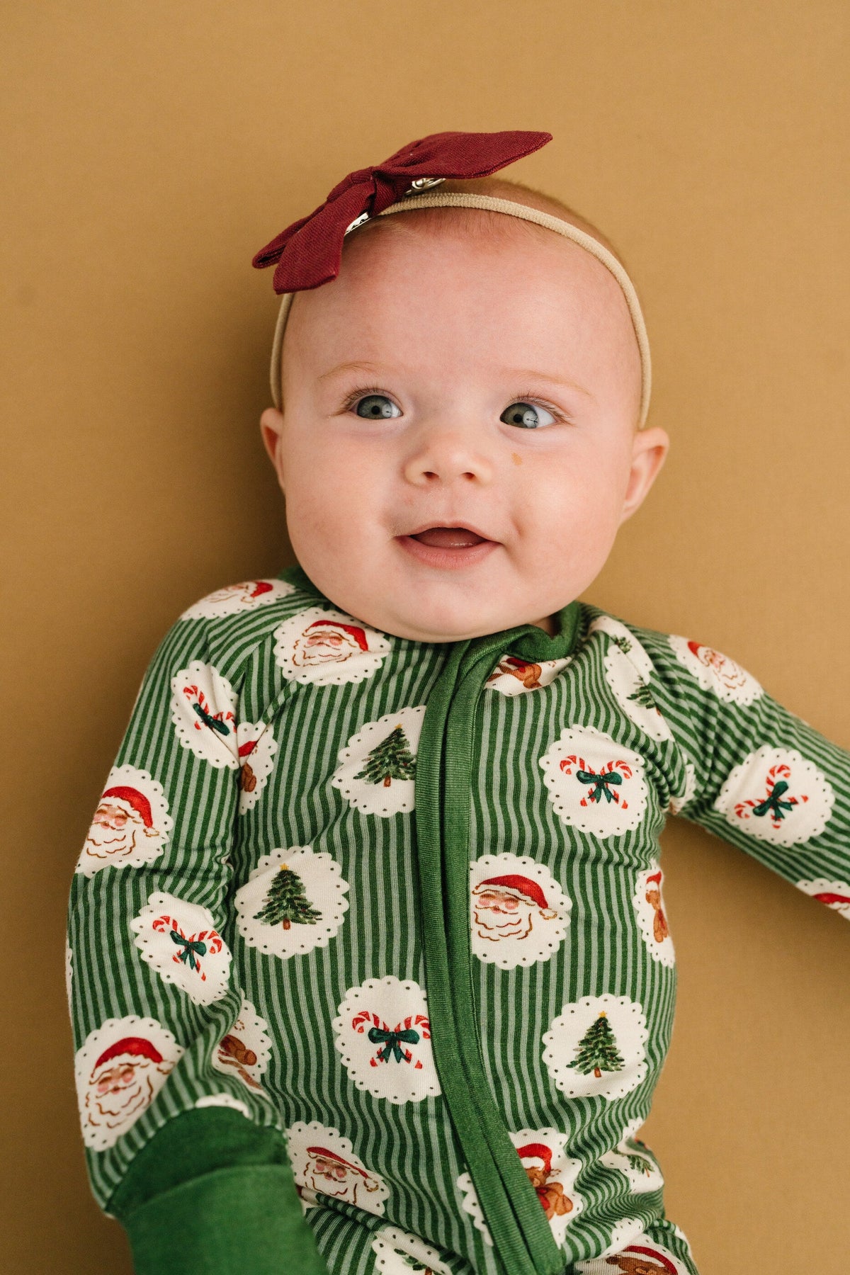 Holiday Heirloom Bamboo Sleeper flat lay