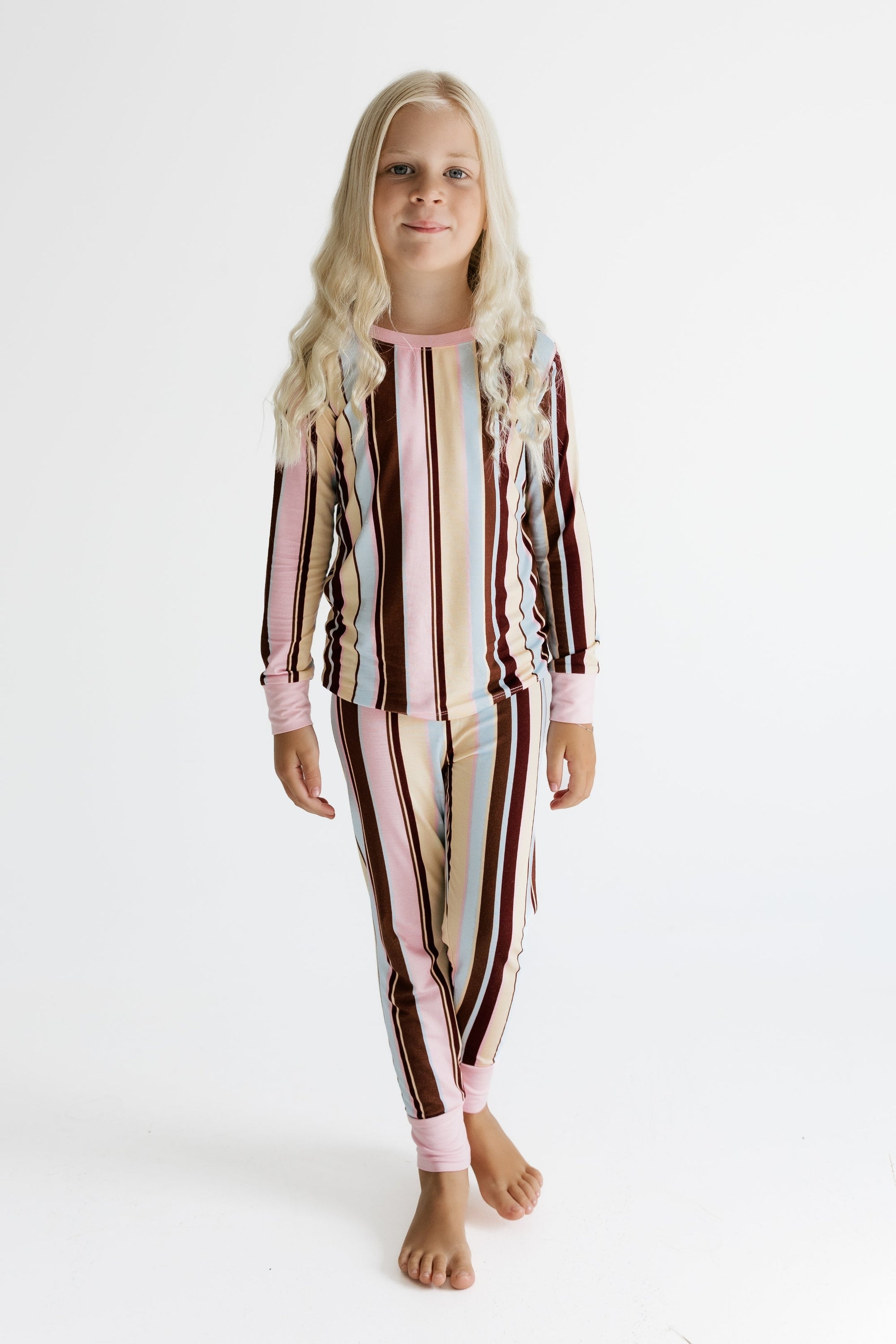 Capri Stripe Two Piece Set kids pajamas