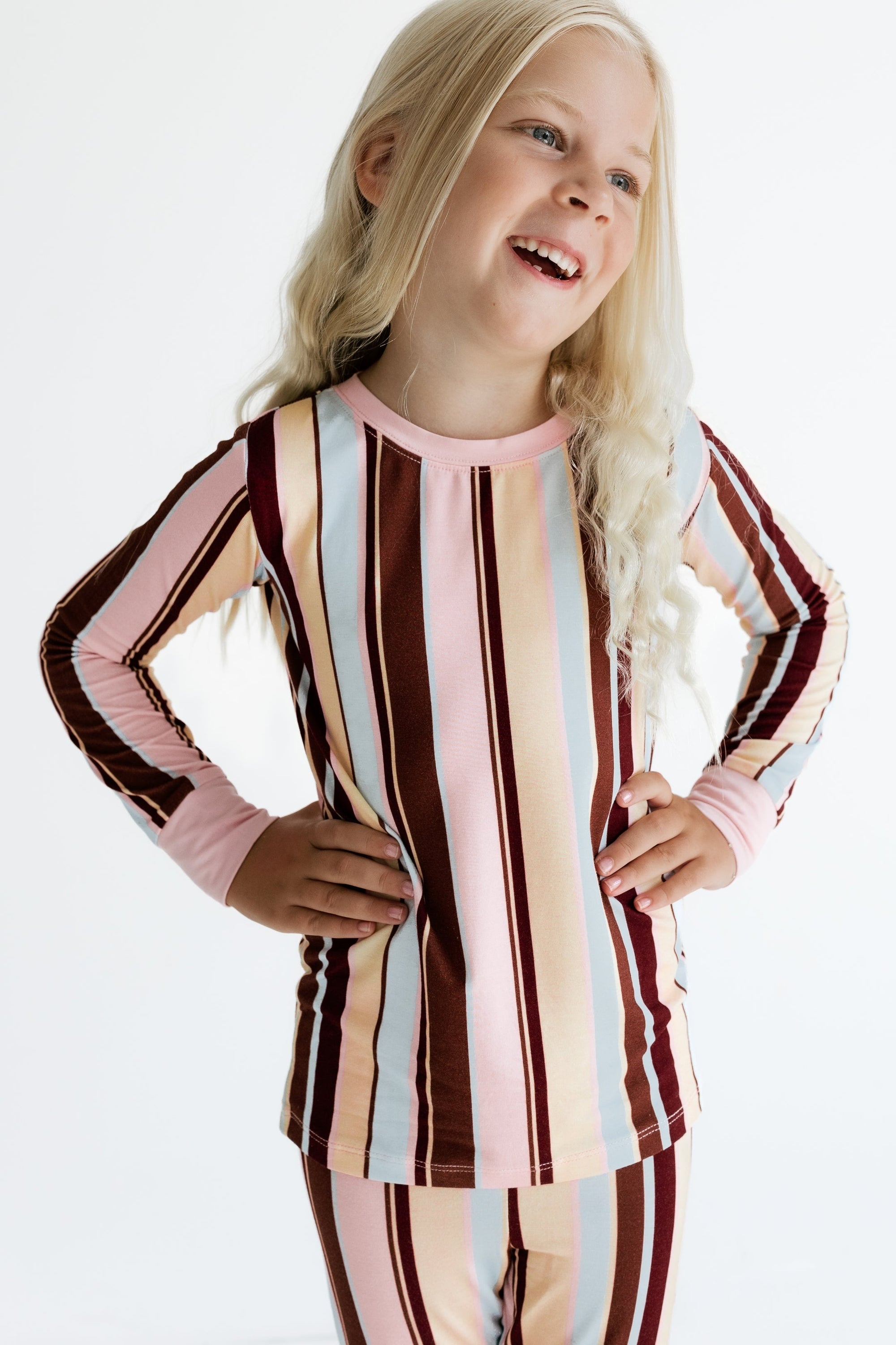 Capri Stripe Two Piece Set flat lay