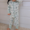 Green Surfs Up Zipper Romper