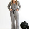 Gingham Women's Long Sleeve Set