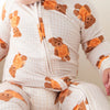 Gingham Little Boo Bear Zipper Romper