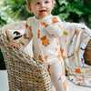 Gingham Little Boo Bear Zipper Romper