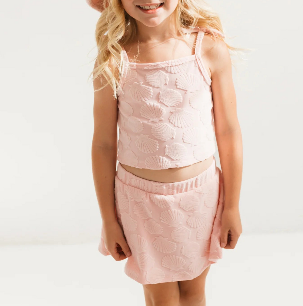 Seashell Skort Set - Pink