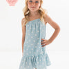 Sea Blue Polka Dot Dress