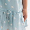 Sea Blue Polka Dot Dress