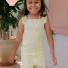 Pointelle Short Set - Yellow