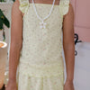 Pointelle Short Set - Yellow