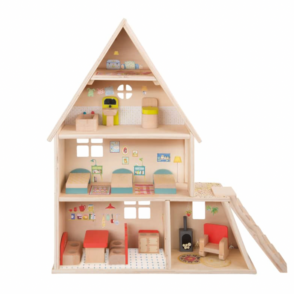 Wooden Playhouse - Big Family