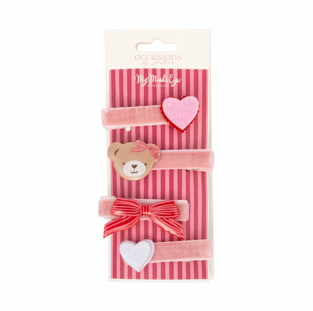 Beary Loved Hair Clips