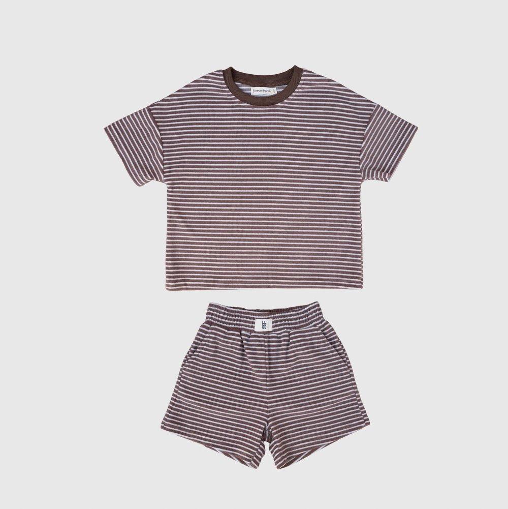 Terry Short Set - Coca Cola Stripe