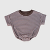 Terry T-Shirt Romper - Coca Cola Stripe