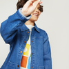 Child wearing Denim Barn Jacket lifestyle photo