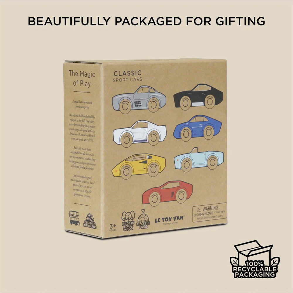 Classic Wooden Sports Cars Set