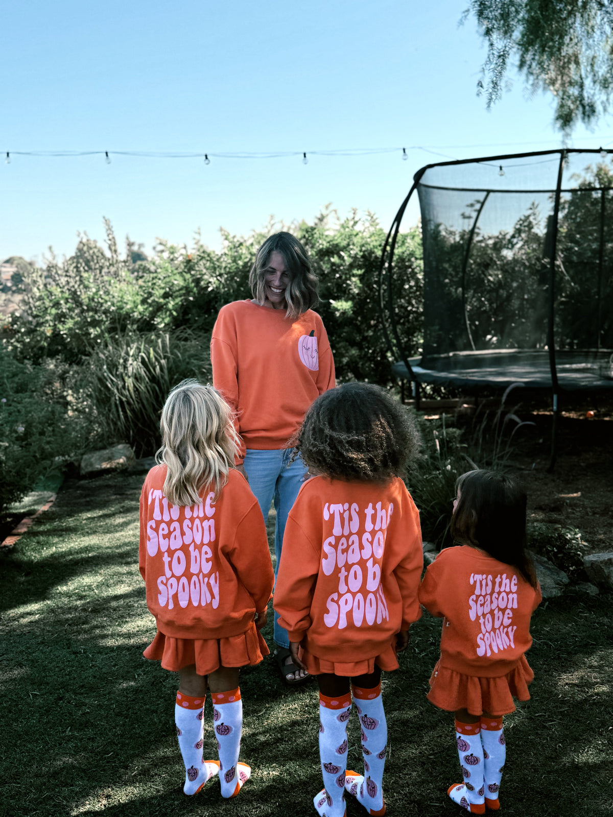 'Tis The Season To Be Spooky Kids Pullover back print detail