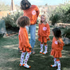 'Tis The Season To Be Spooky Kids Pullover pumpkin detail