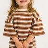 Toffee Stripe Slouchy Set