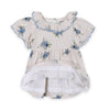 Katarina Floral Baby Dress + Bloomer (Linen Blend)