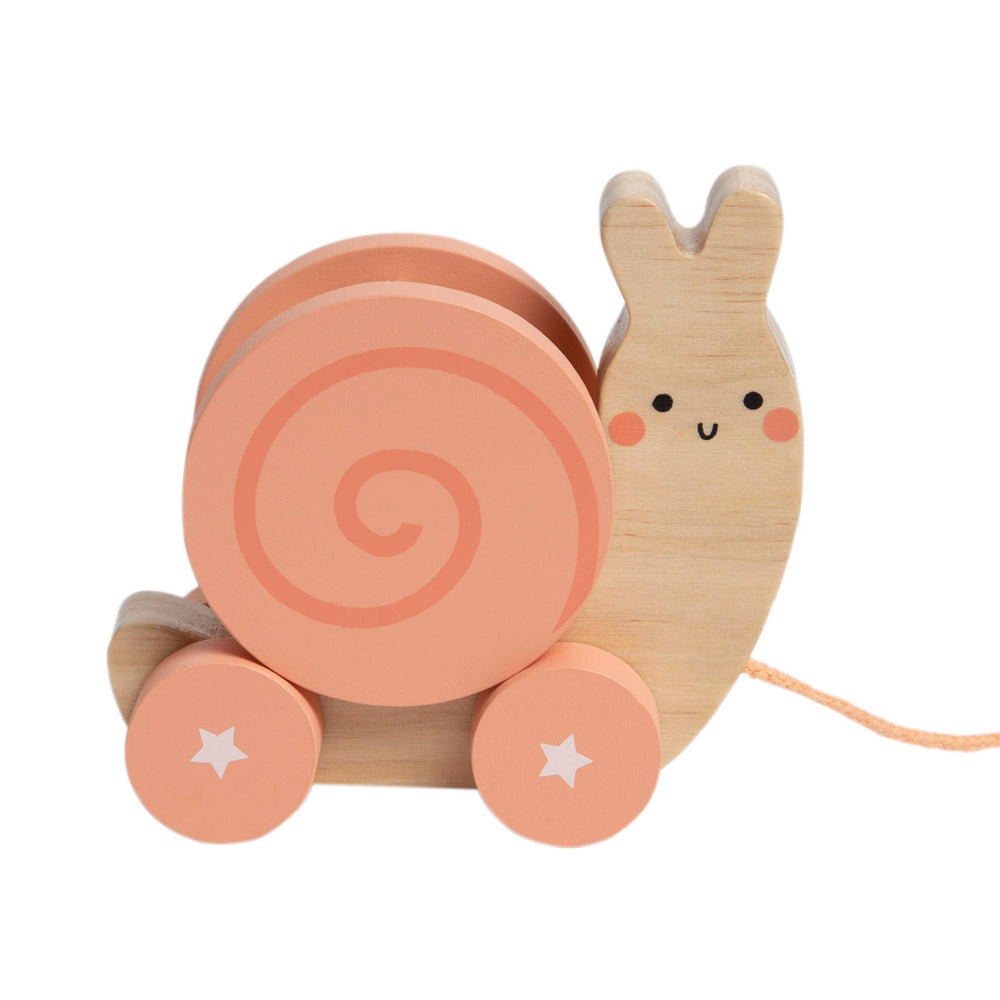 Snail Wooden Pull & Rattle Toy