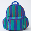 Cool Kid Backpack - Navy & Green Stripe