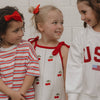 Cherry Knit Girl's Dress
