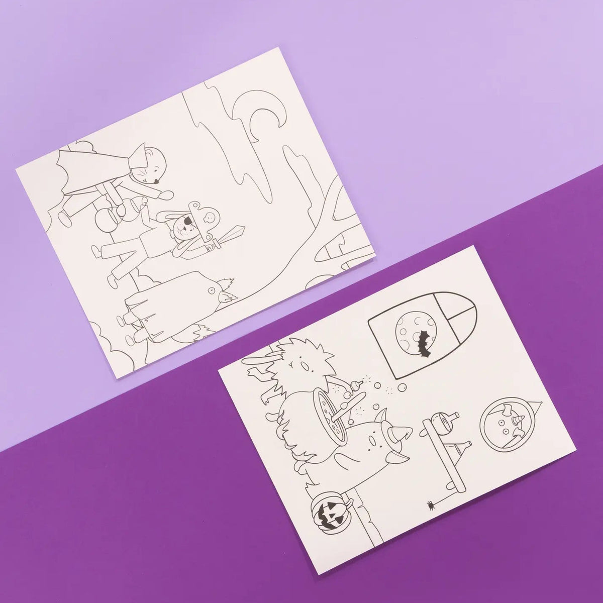 Haunted coloring posters