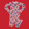 Star-Spangled Cherries Ruffle Romper