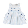 Seashells Striped Baby Dress + Bloomer