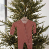 Red Gingham Zip Pajamas