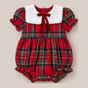 Ivy City Co Baby Emery Romper in Holiday Plaid