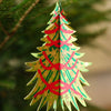 Decorated Trees Paper Ornaments