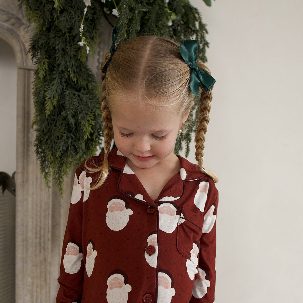 Forever French Baby Vintage Santa Bamboo Sleeping Dress