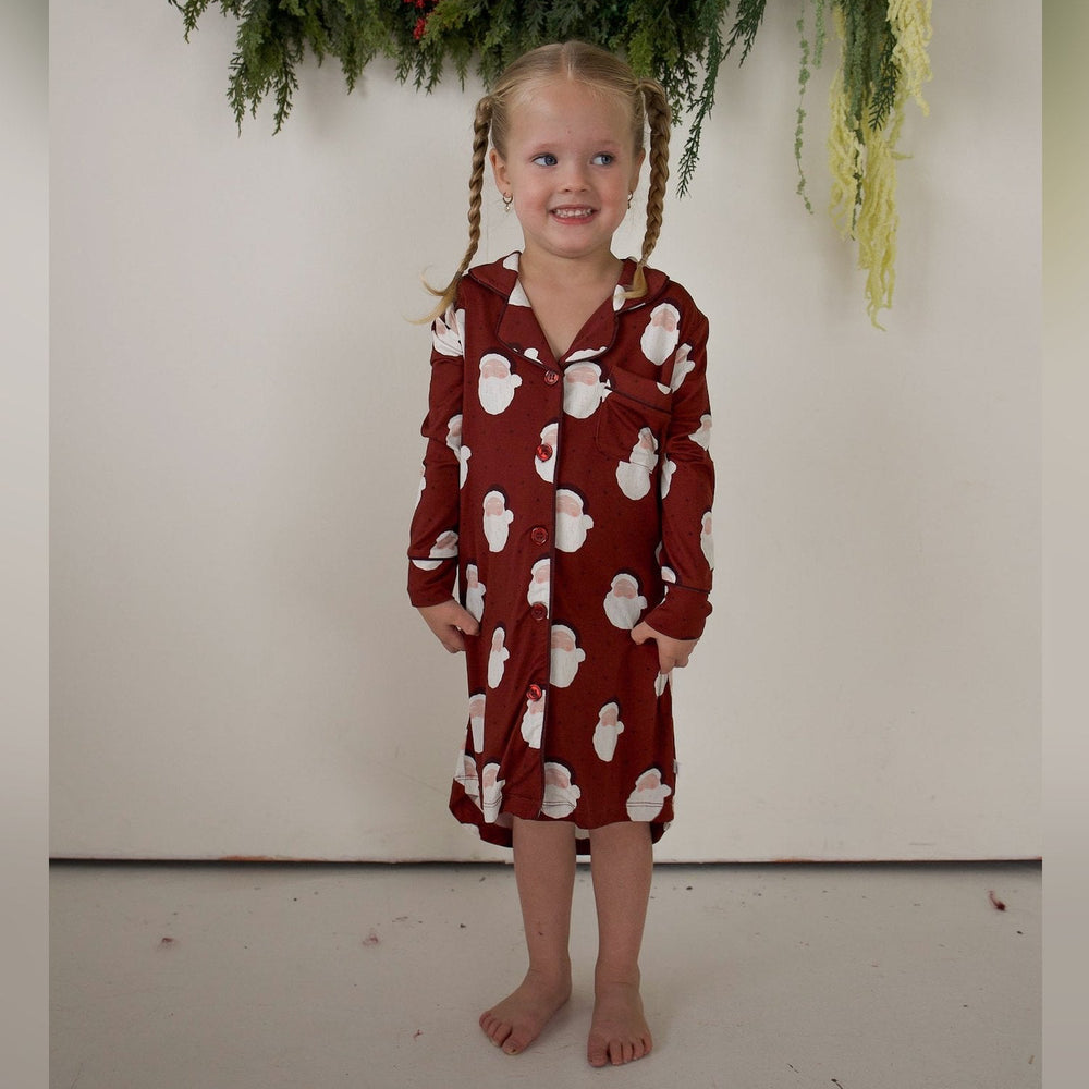 Vintage Santa Sleeping Dress - full length