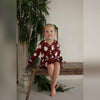 Vintage Santa Sleeping Dress - sitting