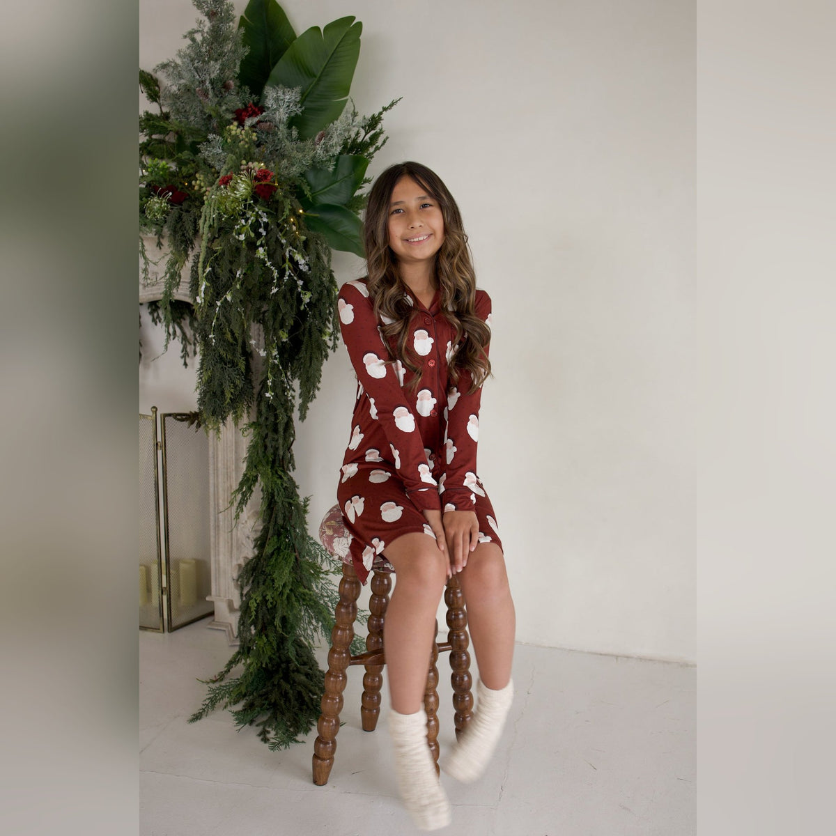 Vintage Santa Sleeping Dress - older girl