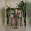 Holiday Stripe Two Piece Pajamas - full length